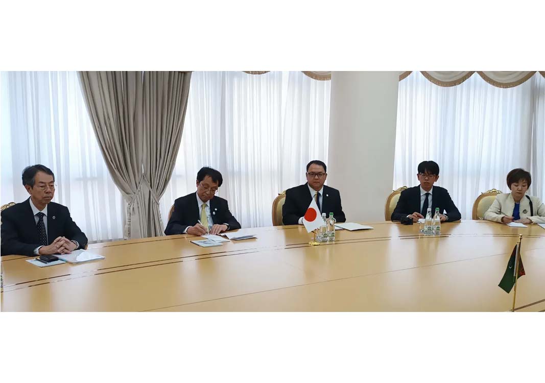 Aşgabatda Sukuba uniwersitetiniň prezidenti kabul edildi