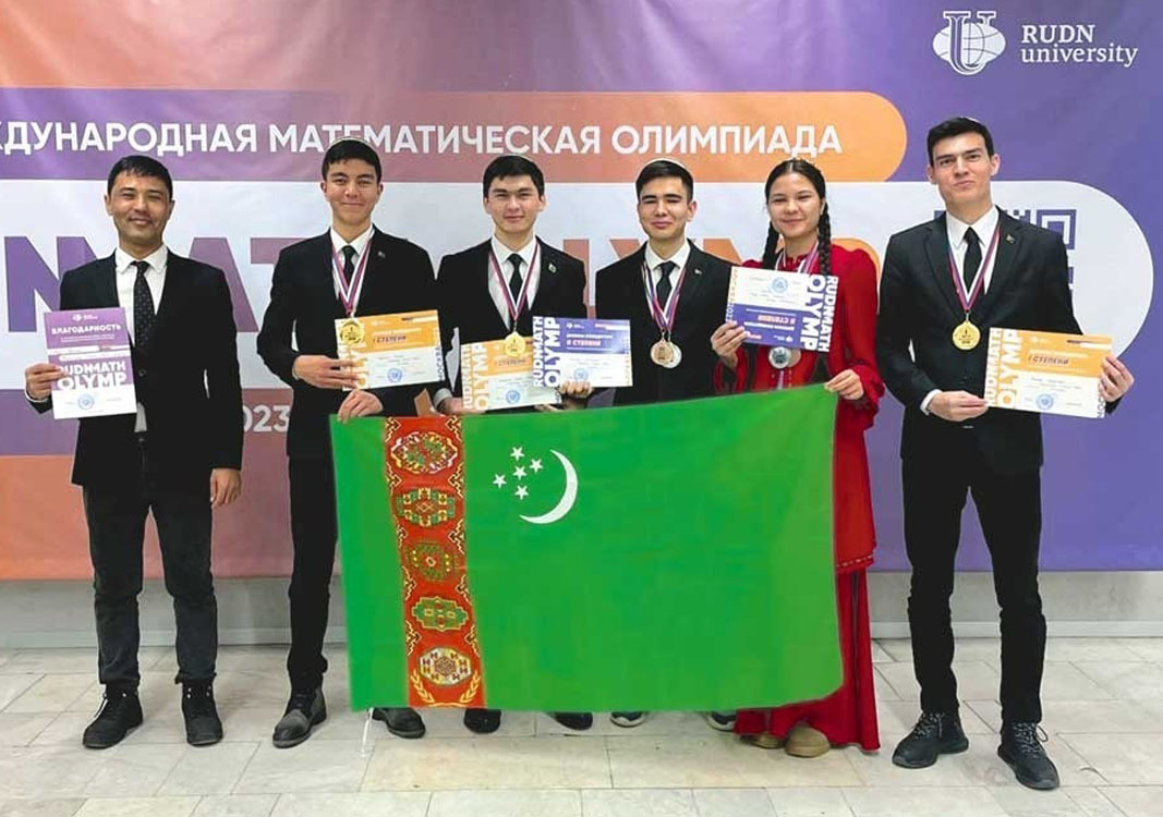 Türkmen talyplary «Rudn Matholimp» halkara matematika olimpiadasynyň 20 medalyna eýe boldular