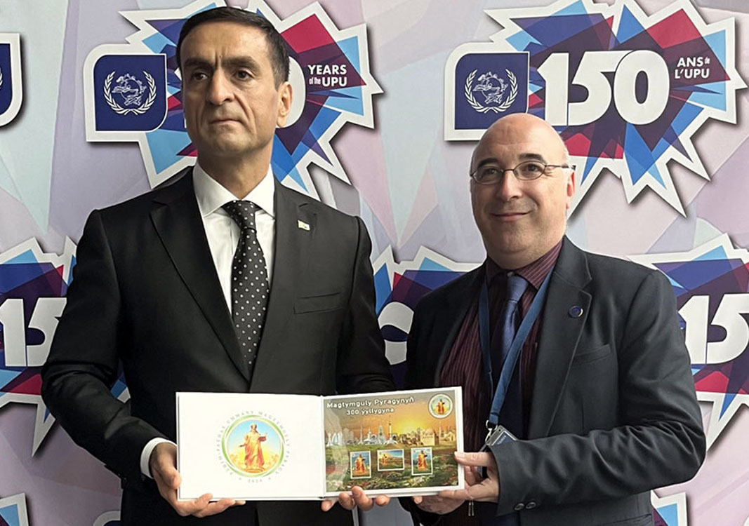 Magtymguly Pyragynyň 300 ýyllygy mynasybetli çykarylan ýubileý markalary BPB-nyň muzeýinde ýerleşdirildi